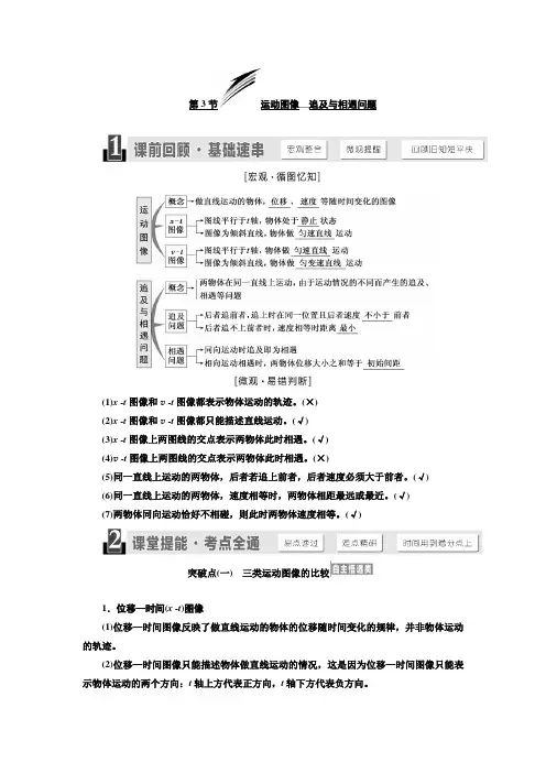 2020届高考物理一轮复习人教版运动图像追及与相遇问题学案Word版