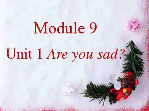 外研版英语五年级上册Module 9《Unit 1 Are you sad》课件4
