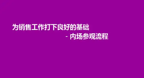 内场参观流程标准话术PPT课件