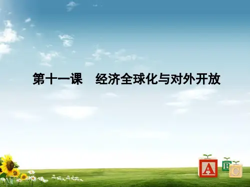 【高考政治复习课件】必修一经济生活第四单元发展社会主义市场经济第十一课经济全球化与对外开放PPT课件
