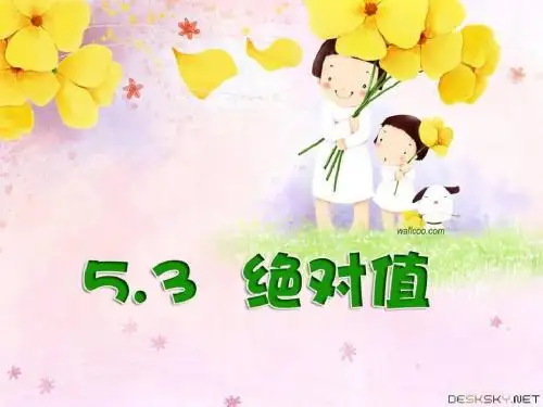 上海市松江区六年级数学下册 5.3 绝对值(2)课件 沪教版五四制