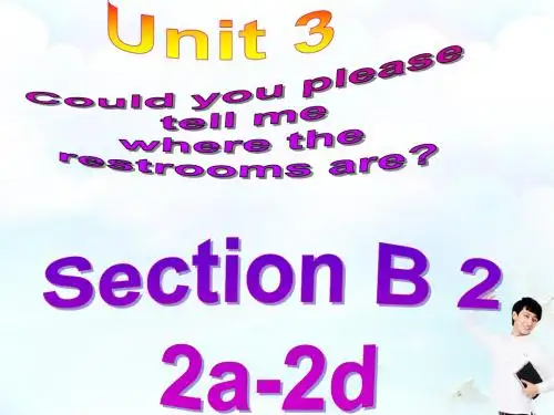 Unit 3 Could you please tell me where are the restrooms are (Section B reading)(18张PPT)