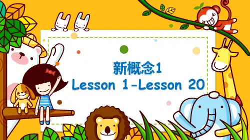 新概念1(1-20复习)