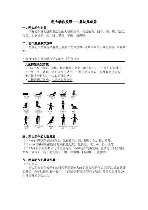 粗大动作发展——婴幼儿部分