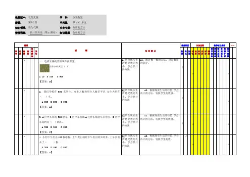 小学数学二年级下册第三单元《有多少个字》应用作业