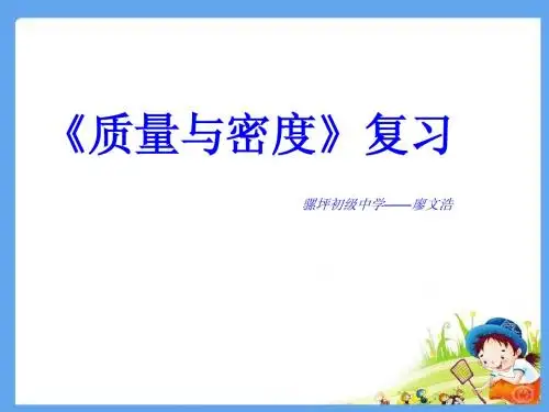 质量和密度复习课件