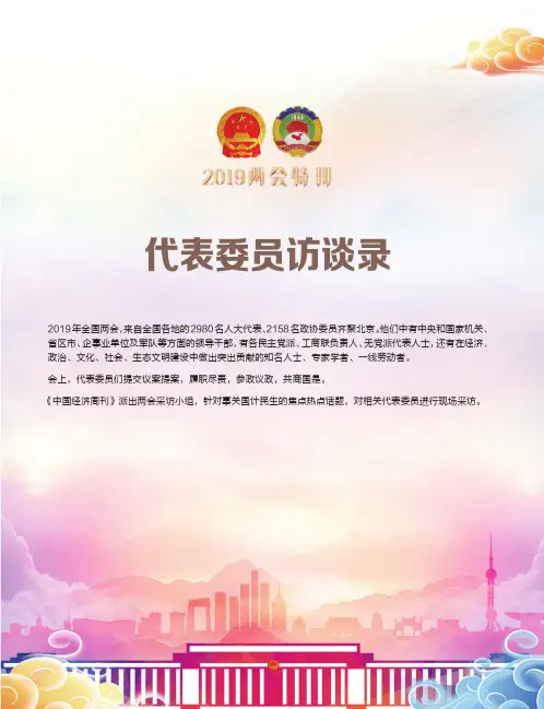 代表委员访谈录