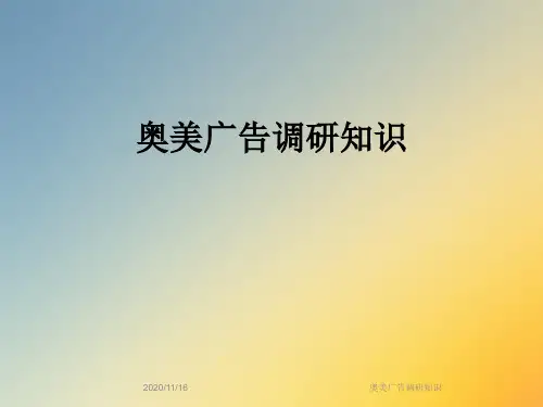 奥美广告调研知识