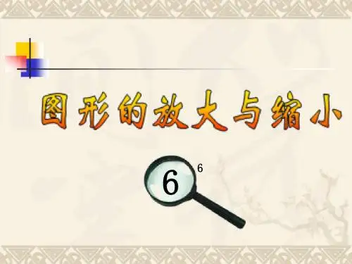 苏教版小学数学六年级下册《图形的放大与缩小》课件