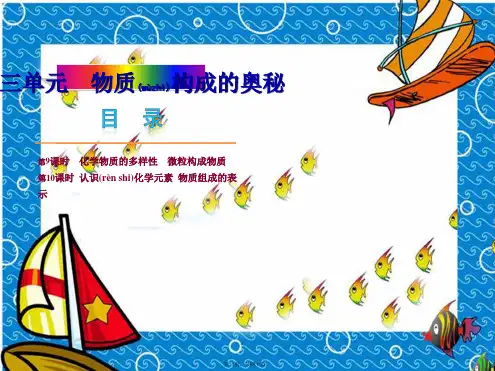 中考化学复习方案 第三单元 物质构成的奥秘课件