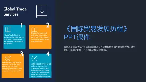 《国际贸易发展历程》课件