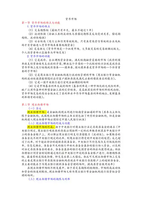 6(第六章)货币市场