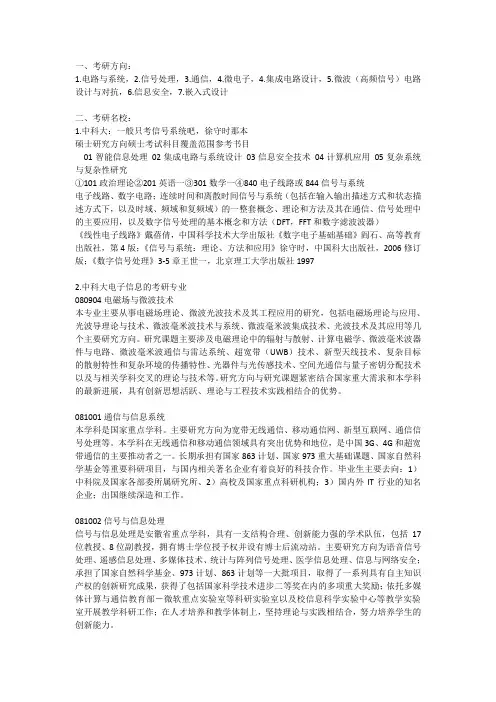 考研方向