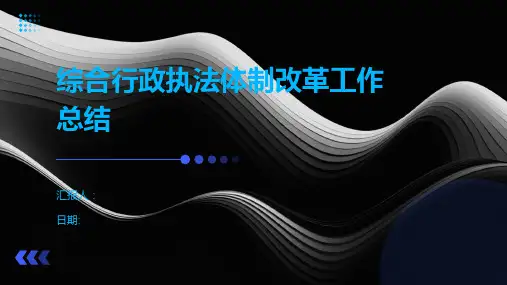 综合行政执法体制改革工作总结