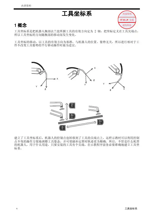 工具坐标系