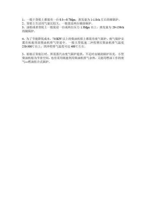 船舶锅炉