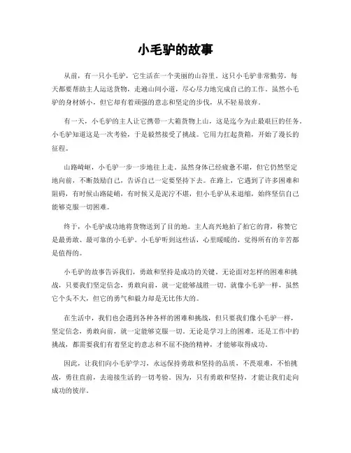 小毛驴的故事