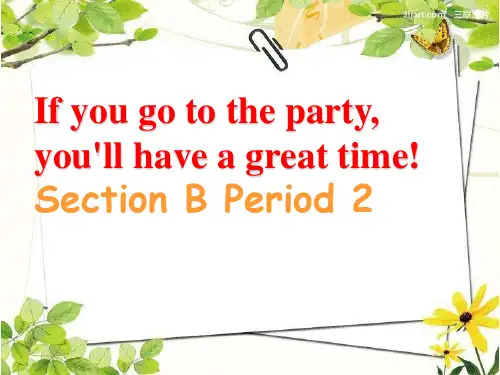 人教新目标八年级上册unit10 Section B period 2