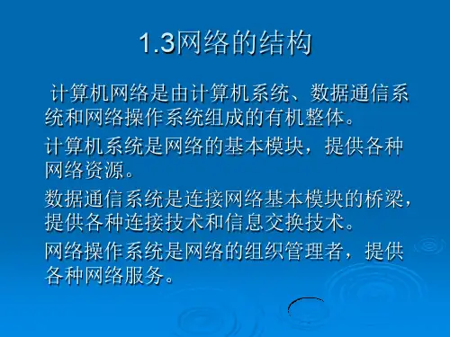 1.3网络的结构