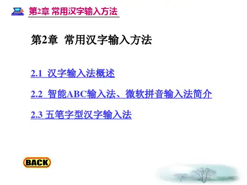 最新常用汉字输入方法