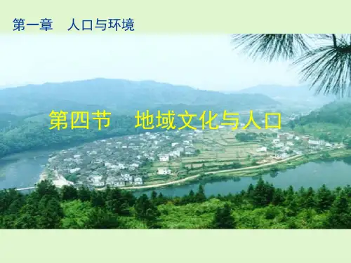 地域文化与人口课件高一地理湘教版必修2