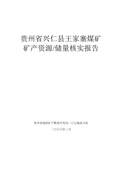 2006储量核实报告