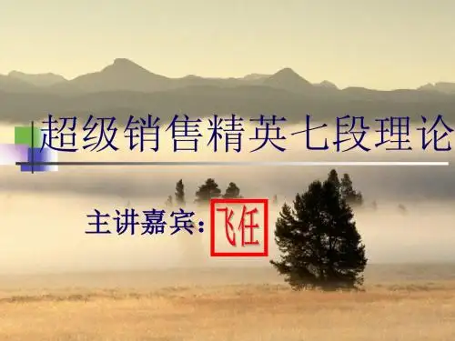 超级销售精英七段理论培训PPT 销售的技巧培训讲座PPT-PPT精品文档