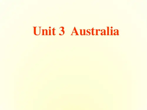 高中英语 Australia-Reading课件 新人教版选修9