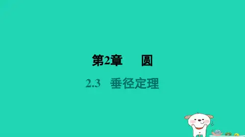 2024九年级数学下册第2章圆2.3垂径定理习题课件新版湘教版 (1)