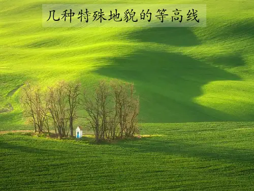 几种特殊地貌的等高线(高三一轮复习可用)