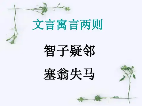 智子疑邻塞翁失马》PPT课件