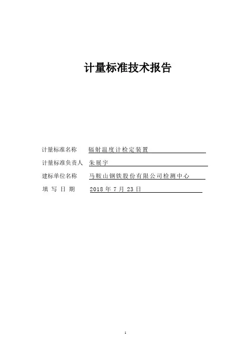 技术报告(辐射温度计)