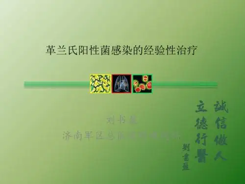 革兰氏阳性菌感染的经验性治疗ppt课件