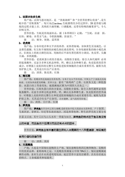 海产品介绍(改) (1)