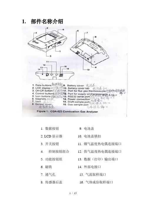 燃烧分析仪燃烧说明