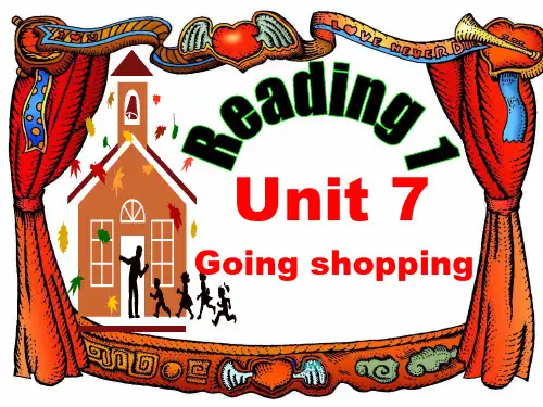 译林牛津七年级英语上 Unit7 Going shopping Reading I优教学课件