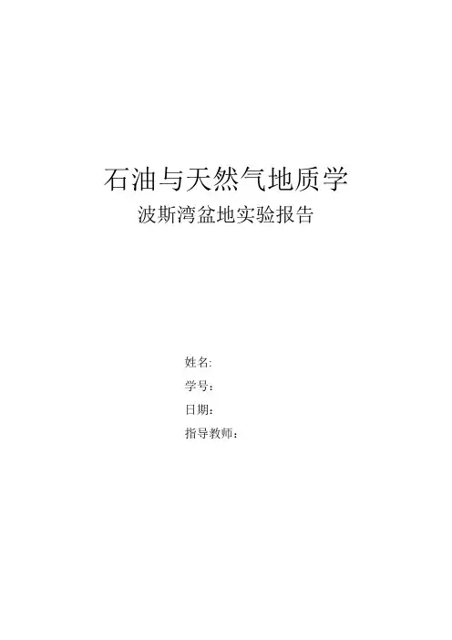 波斯湾油气藏概述