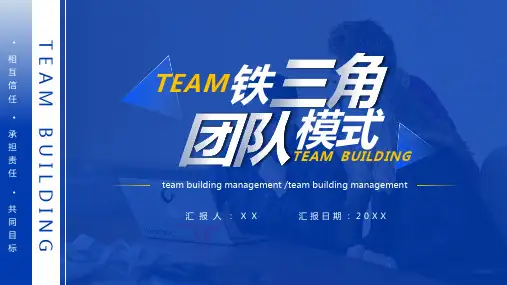 公司团队建设团队铁三角模式解读实用ppt