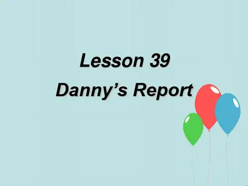 冀教版七年级英语(下册)Lesson39课件