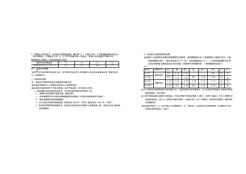 电机使用说明书