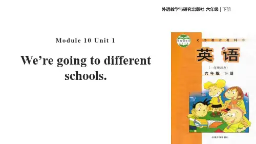 新外研版六年级英语下册《We're going to different schools》教学课件