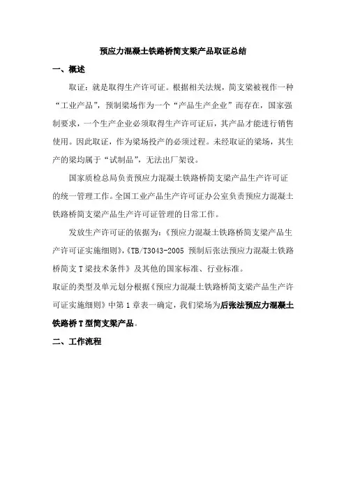 简支梁产品取证总结概要