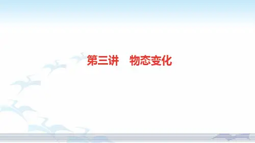 中考物理复习课件第3讲物态变化(共42张PPT)