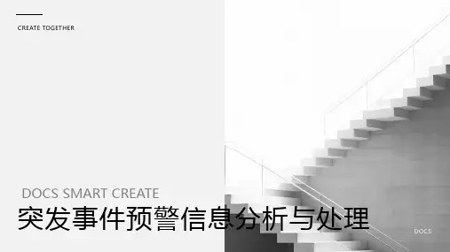 突发事件预警信息
