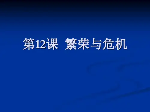 12繁荣与危机
