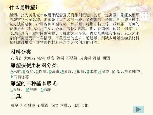 美术分类及简介(2)雕塑