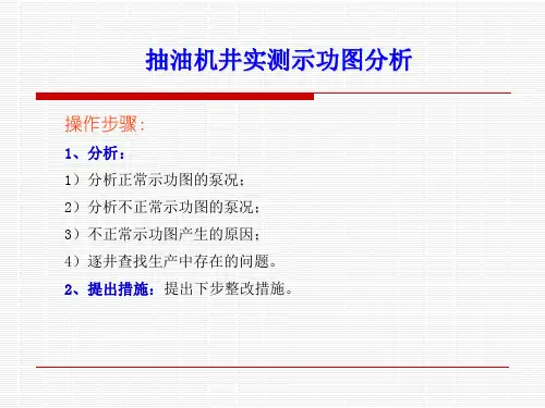 分析抽油机井实测示功图