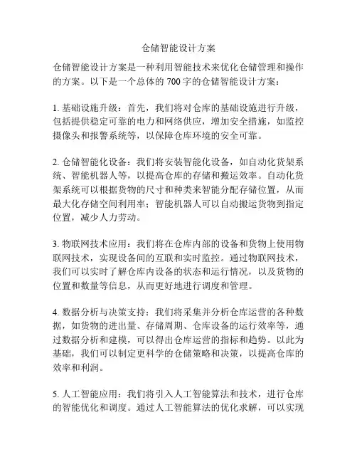 仓储智能设计方案