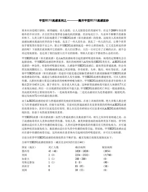 甲型H1N1流感系列之一