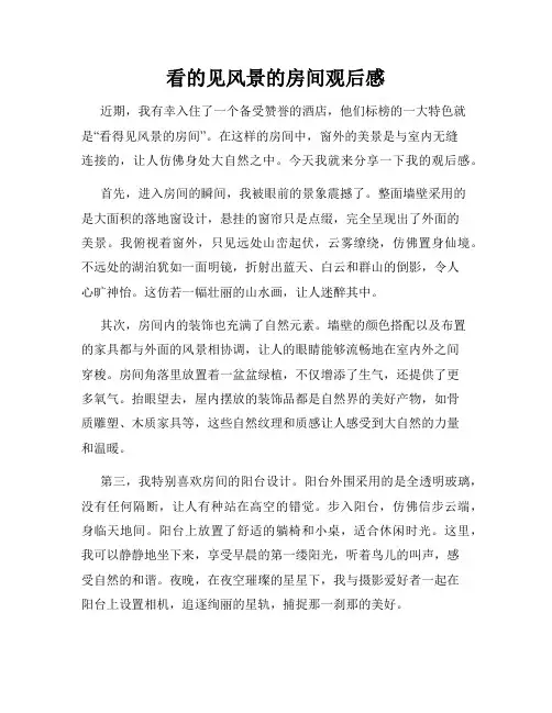 看的见风景的房间观后感